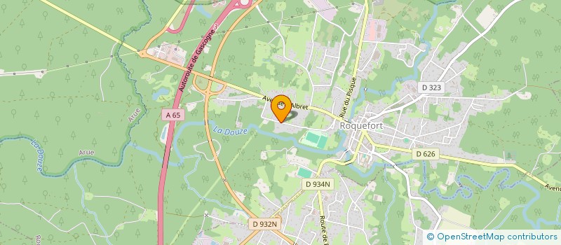 localisation de l'entreprise COMMUNAUTE DE COMMUNES DES LANDES D'ARMAGNAC  ROQUEFORT