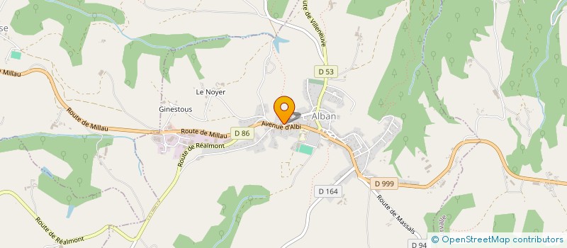 localisation de l'entreprise COMMUNAUTE DE COMMUNES DES MONTS D'ALBAN ET DU VILLEFRANCHOIS à ALBAN