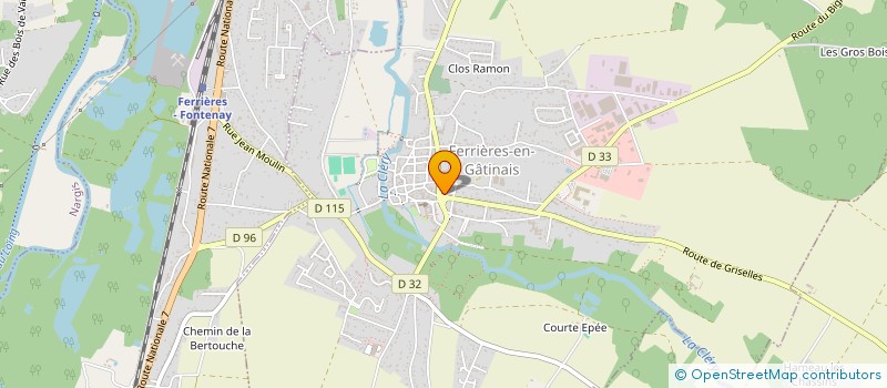 localisation de l'entreprise COMMUNAUTE DE COMMUNES DES QUATRE VALLEES à FERRIERES-EN-GATINAIS