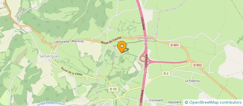 localisation de l'entreprise COMMUNAUTE DE COMMUNES DU CAUSSE DE LABASTIDE MURAT  COEUR DE CAUSSE