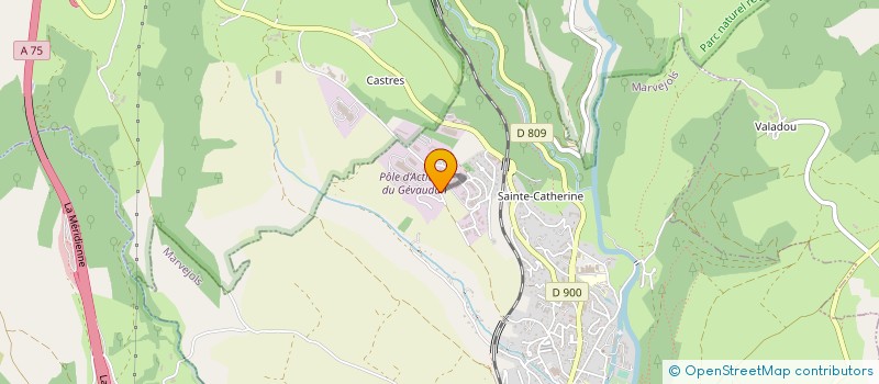 localisation de l'entreprise COMMUNAUTE DE COMMUNES DU GEVAUDAN à MARVEJOLS