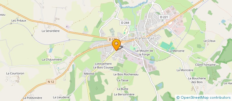 localisation de l'entreprise COMMUNAUTE DE COMMUNES DU MONT DES AVALOIRS à PRE-EN-PAIL-SAINT-SAMSON