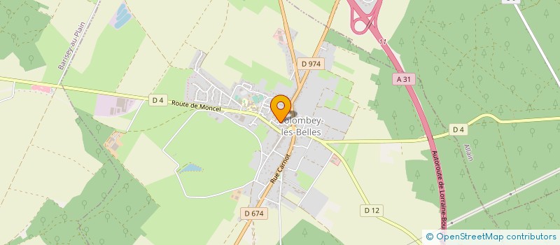 localisation de l'entreprise COMMUNAUTE DE COMMUNES DU PAYS DE COLOMBEY ET DU SUD TOULOIS  COLOMBEY-LES-BELLES