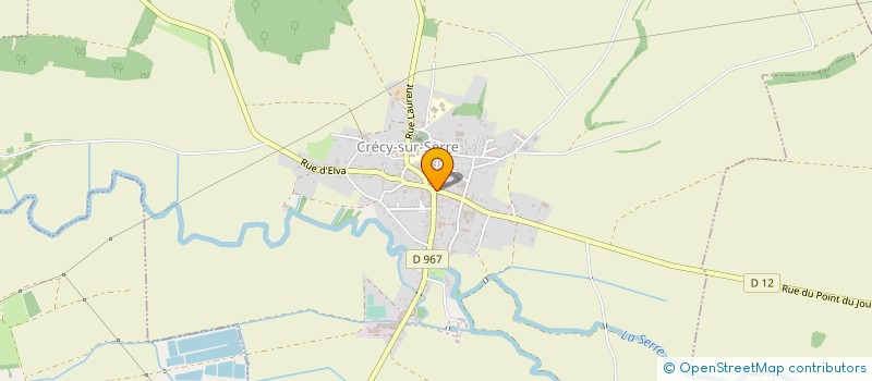 localisation de l'entreprise COMMUNAUTE DE COMMUNES DU PAYS DE LA SERRE  CRECY-SUR-SERRE