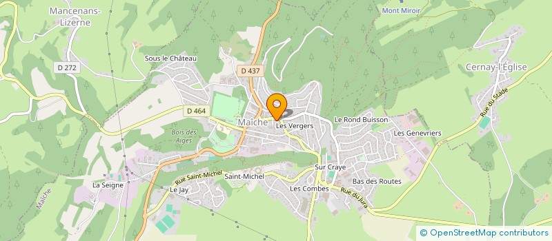localisation de l'entreprise COMMUNAUTE DE COMMUNES DU PAYS DE MAICHE à MAICHE