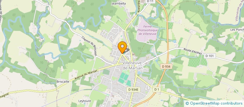 localisation de l'entreprise COMMUNAUTE DE COMMUNES DU PAYS DE VILLENEUVE EN ARMAGNAC LANDAIS  VILLENEUVE-DE-MARSAN