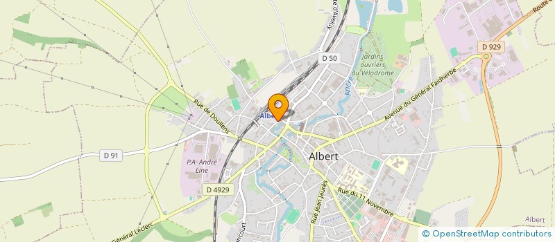 localisation de l'entreprise COMMUNAUTE DE COMMUNES DU PAYS DU COQUELICOT à ALBERT