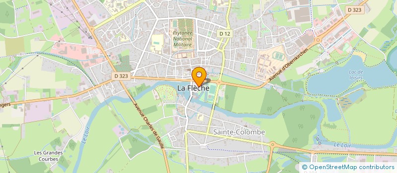 localisation de l'entreprise COMMUNAUTE DE COMMUNES DU PAYS FLECHOIS  LA FLECHE