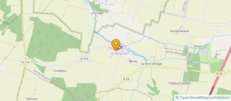 localisation de l'entreprise COMMUNAUTE DE COMMUNES DU PAYS MAUZEEN à MAUZE-SUR-LE-MIGNON