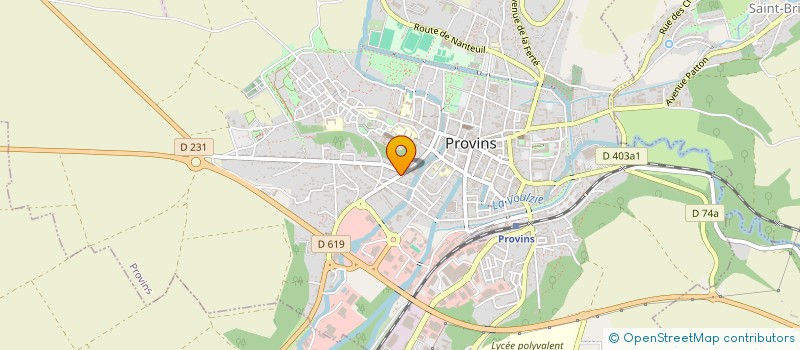 localisation de l'entreprise COMMUNAUTE DE COMMUNES DU PROVINOIS à PROVINS