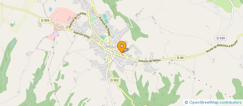 localisation de l'entreprise COMMUNAUTE DE COMMUNES DU REQUISTANAIS  REQUISTA