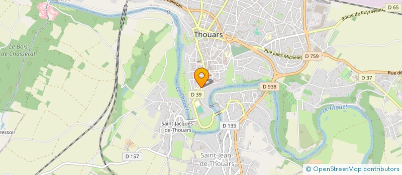 localisation de l'entreprise COMMUNAUTE DE COMMUNES DU THOUARSAIS à THOUARS