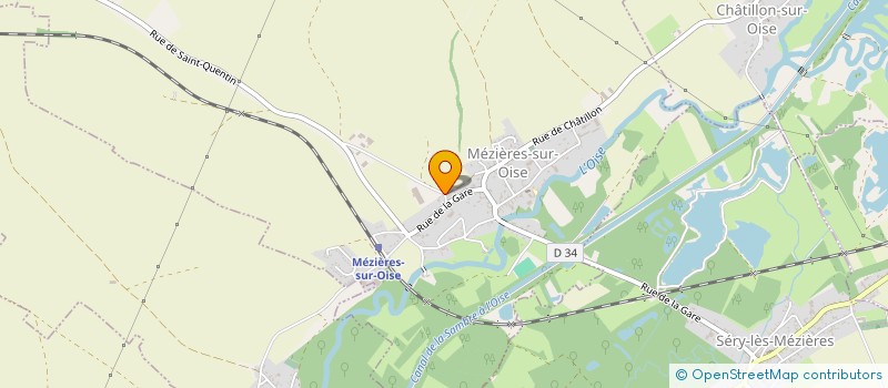 localisation de l'entreprise COMMUNAUTE DE COMMUNES DU VAL DE L'OISE à MEZIERES-SUR-OISE