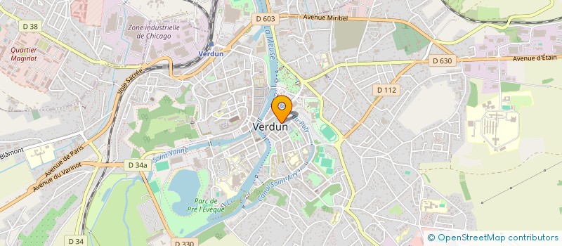 localisation de l'entreprise COMMUNAUTE DE COMMUNES DU VERDUNOIS  VERDUN