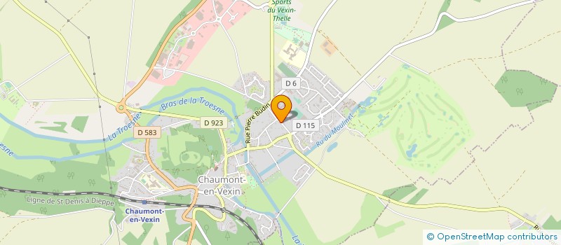 localisation de l'entreprise COMMUNAUTE DE COMMUNES DU VEXIN THELLE  CHAUMONT-EN-VEXIN