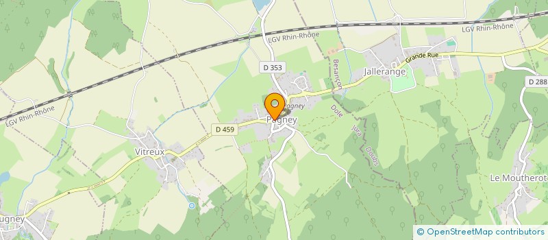 localisation de l'entreprise COMMUNAUTE DE COMMUNES JURA NORD  DAMPIERRE