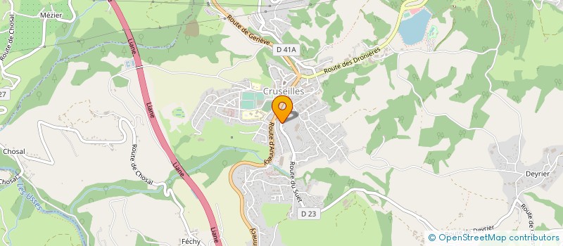 localisation de l'entreprise COMMUNAUTE DE COMMUNES PAYS CRUSEILLES  CRUSEILLES