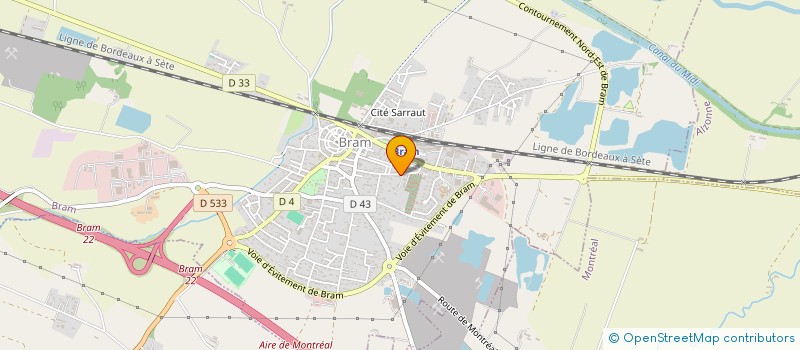 localisation de l'entreprise COMMUNAUTE DE COMMUNES PIEGE-LAURAGAIS-MALEPERE à BRAM
