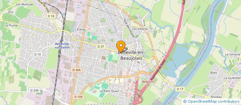 localisation de l'entreprise COMMUNAUTE DE COMMUNES SAONE-BEAUJOLAIS à BELLEVILLE-EN-BEAUJOLAIS