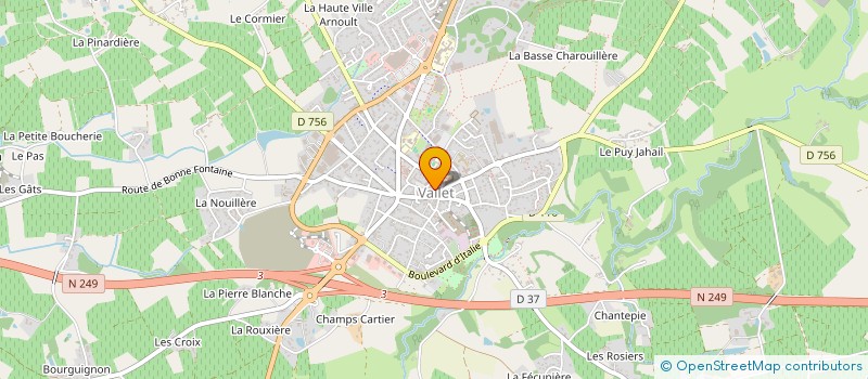 localisation de l'entreprise COMMUNAUTE DE COMMUNES SEVRE ET LOIRE  VALLET