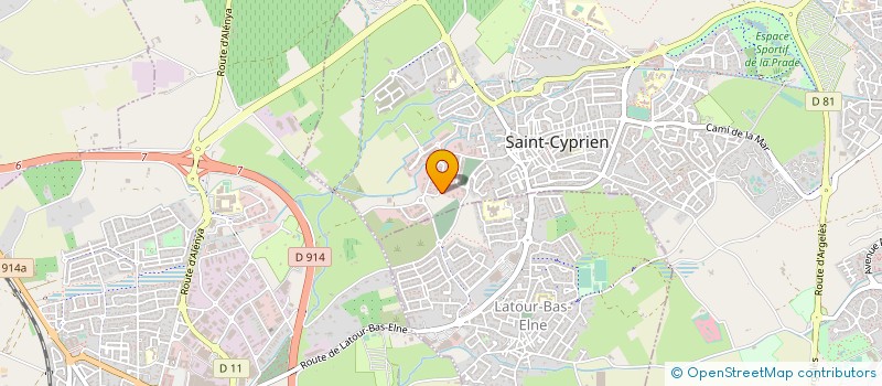 localisation de l'entreprise COMMUNAUTE DE COMMUNES SUD ROUSSILLON  SAINT-CYPRIEN