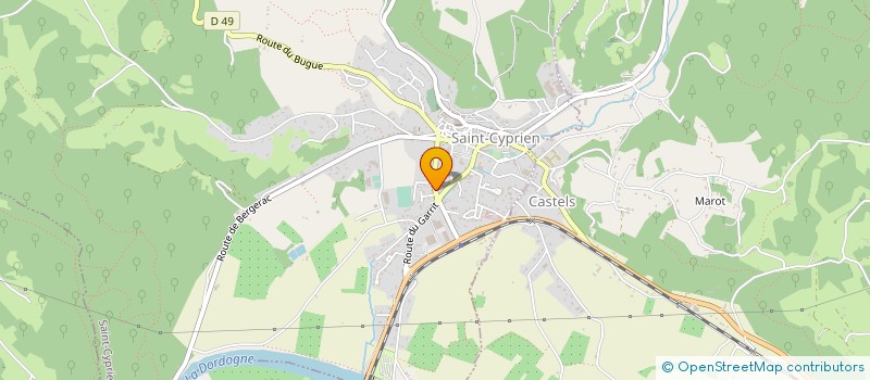 localisation de l'entreprise COMMUNAUTE DE COMMUNES VALLEE DE LA DORDOGNE ET FORET BESSEDE à SAINT-CYPRIEN