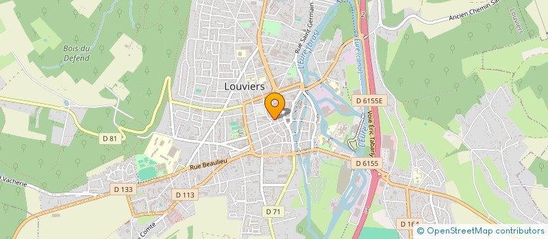 localisation de l'entreprise COMMUNAUTE DE LA PROVIDENCE  LOUVIERS