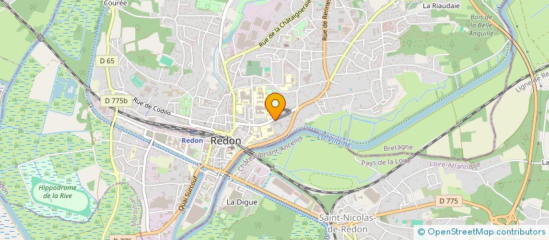 localisation de l'entreprise COMMUNAUTE DE LA RETRAITE  REDON