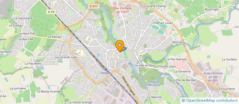 localisation de l'entreprise COMMUNAUTE DE STE MARIE  CLISSON