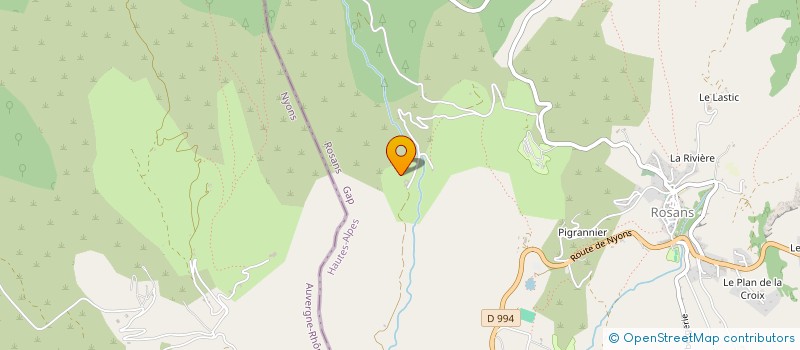 localisation de l'entreprise COMMUNAUTE DES BENEDICTINES DE L'ABBAYE NOTRE DAME DE MISERICORDE  ROSANS