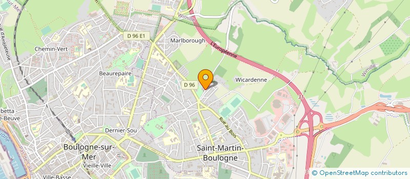 localisation de l'entreprise COMMUNAUTE DES CARMELITES  SAINT-MARTIN-BOULOGNE