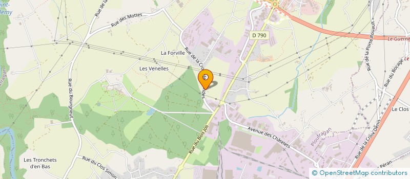 localisation de l'entreprise COMMUNAUTE DES CHATELETS  PLOUFRAGAN