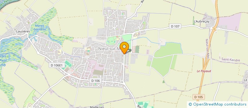 localisation de l'entreprise COMMUNAUTE DES CLARISSES  NIEUL-SUR-MER