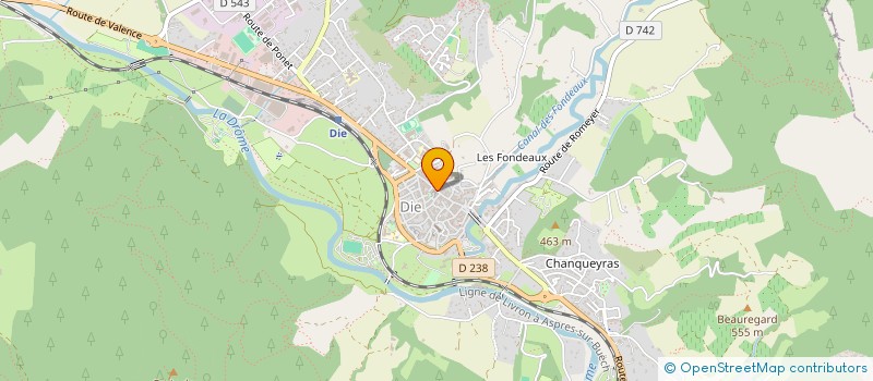 localisation de l'entreprise COMMUNAUTE DES COMMUNES DU DIOIS  DIE