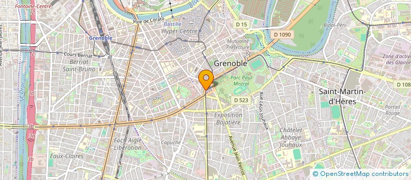 localisation de l'entreprise COMMUNAUTE DES EGLISES EVANGELIQUES SION à GRENOBLE