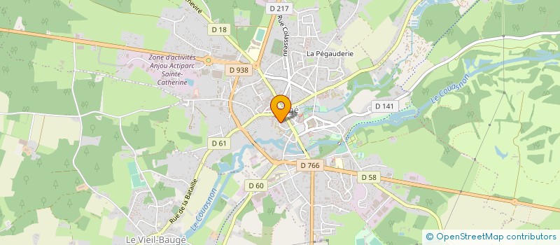 localisation de l'entreprise COMMUNAUTE DES FILLES DU COEUR DE MARIE  BAUGE-EN-ANJOU