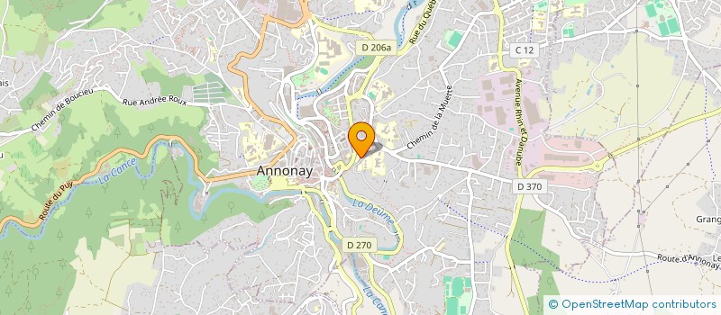 localisation de l'entreprise COMMUNAUTE DES FRERES à ANNONAY