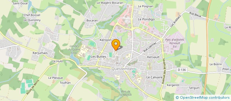 localisation de l'entreprise COMMUNAUTE DES FRERES à QUESTEMBERT