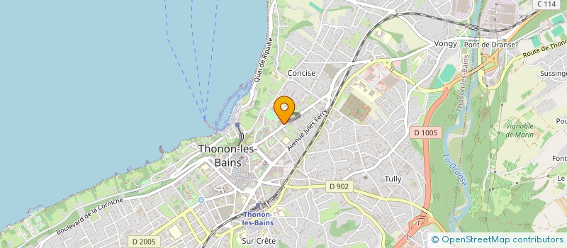 localisation de l'entreprise COMMUNAUTE DES FRERES ECOLES CHRETIENNES à THONON-LES-BAINS