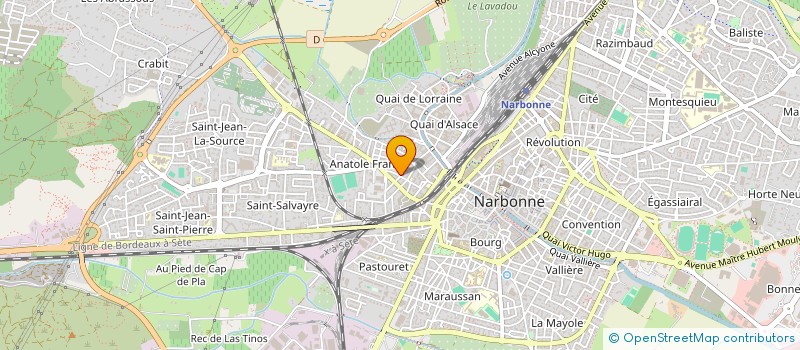localisation de l'entreprise COMMUNAUTE DES PERES CORDELIERS à NARBONNE