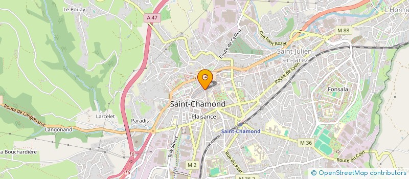 localisation de l'entreprise COMMUNAUTE DES PERES MARISTES à SAINT-CHAMOND