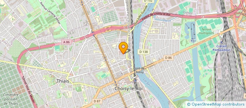 localisation de l'entreprise COMMUNAUTE DES RESSORTISSANTS ET AMIS DE MATADI à CHOISY-LE-ROI