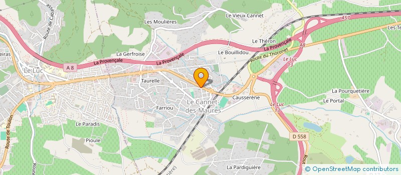 localisation de l'entreprise COMMUNAUTE DES SERVANTES DU SEIGNEUR ET DE LA VIERGE DE MATARA à LE CANNET-DES-MAURES