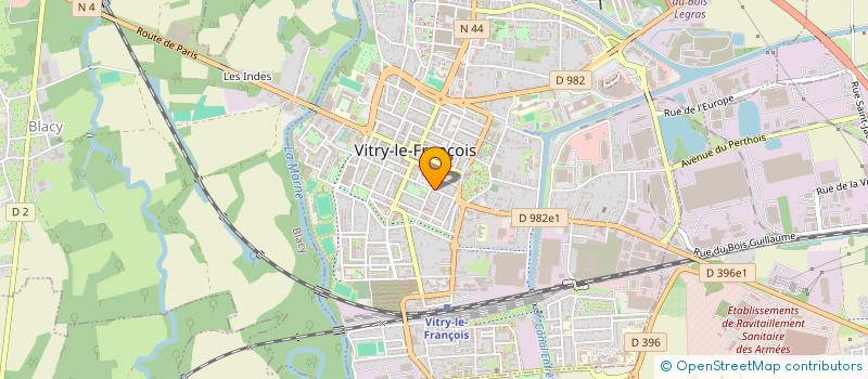 localisation de l'entreprise COMMUNAUTE DES SOEURS DE JESUS MISERICORDE  VITRY-LE-FRANCOIS