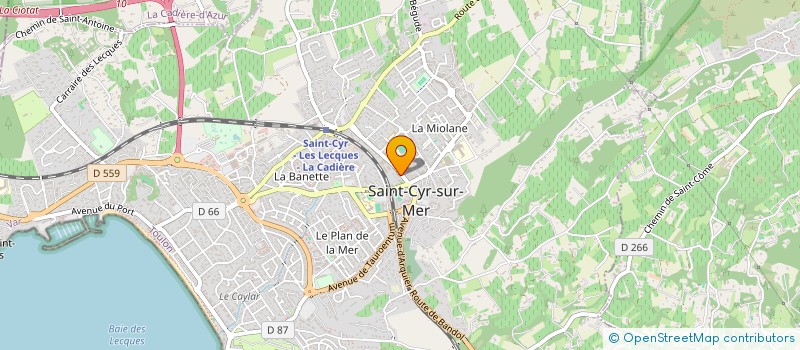 localisation de l'entreprise COMMUNAUTE DES SOEURS SALESIENNES à SAINT-CYR-SUR-MER