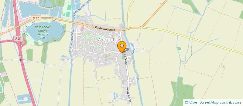 localisation de l'entreprise COMMUNAUTE ECRITURES CREATIONS ARTISTIQU  ARC-SUR-TILLE