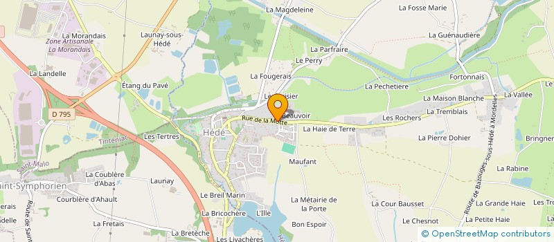 localisation de l'entreprise COMMUNAUTE EMMAUS DE RENNES à HEDE-BAZOUGES
