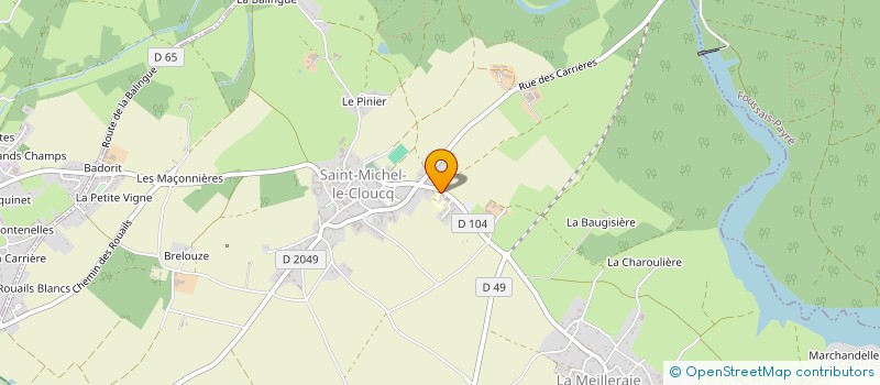 localisation de l'entreprise COMMUNAUTE EMMAUS FONTENAY LE COMTE à SAINT-MICHEL-LE-CLOUCQ