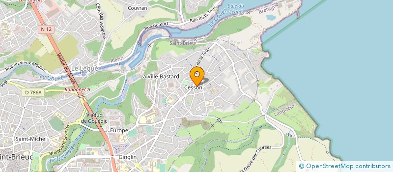 localisation de l'entreprise COMMUNAUTE ERMITAG  ST JOSEPH à SAINT-BRIEUC