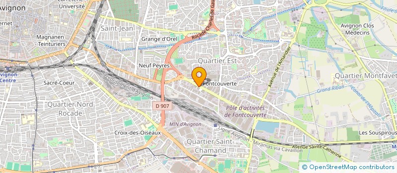 localisation de l'entreprise COMMUNAUTE EVANGELIQUE INTERNATIONALE GRACE  AVIGNON